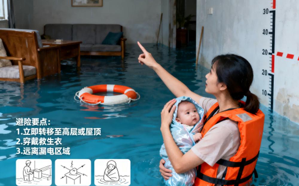 洪水灾害母婴避险与受伤处理指南