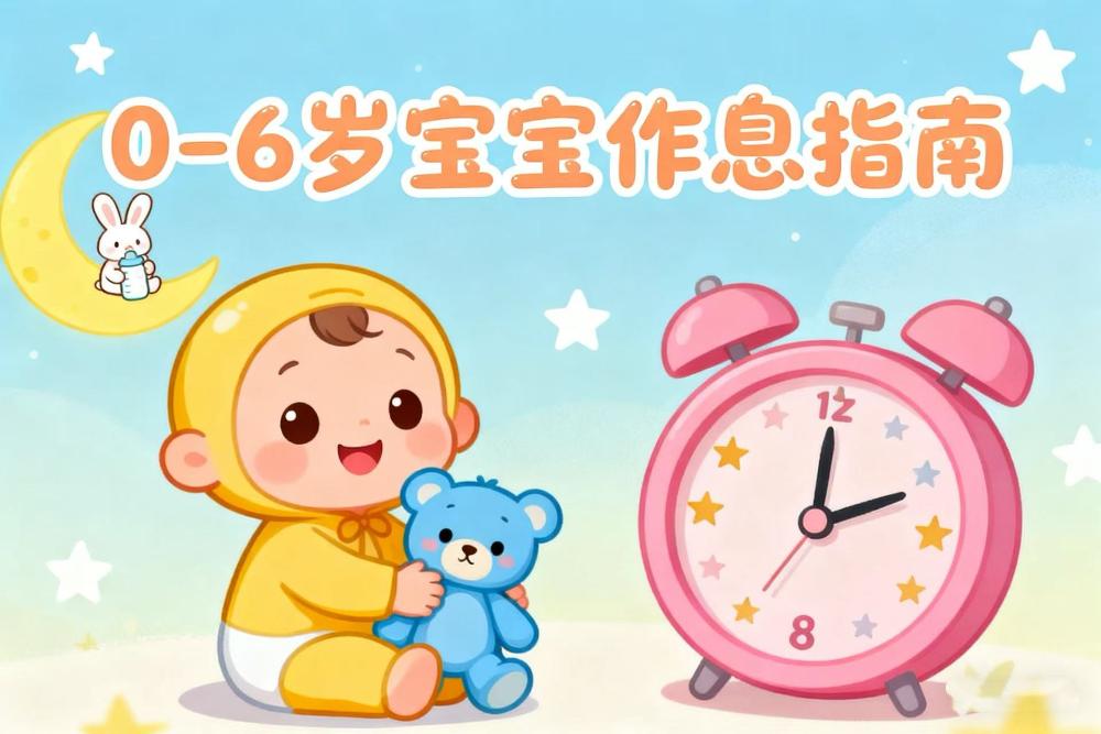 0-6岁宝宝作息指南｜养出规律作息“天使宝”
