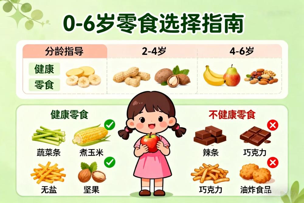 0-6岁儿童零食选择全指南｜从“无添加”到“少踩雷”，附分龄清单